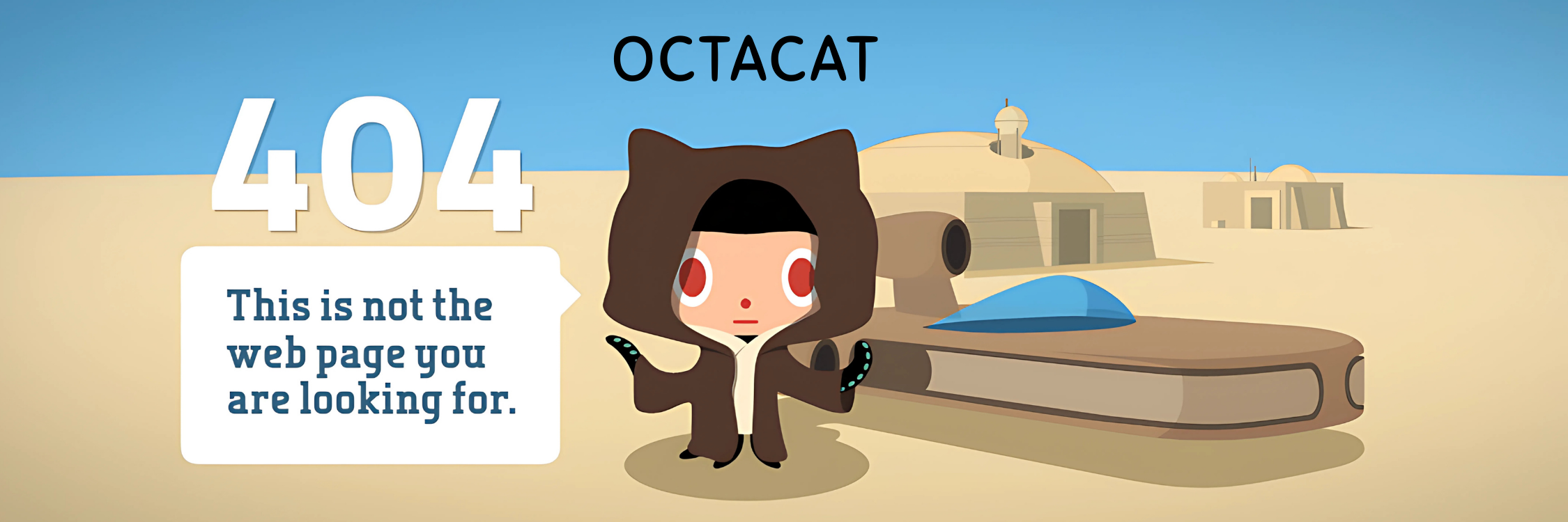 Octocat 404 – Not the Page You're Looking For